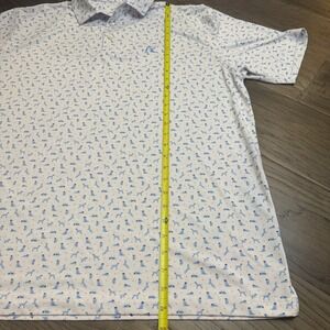 Rhoback Shirts Rhoback Polo Shirt Beach Dog Print Golf Athletic
